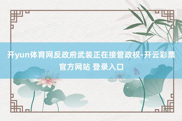 开yun体育网反政府武装正在接管政权-开云彩票官方网站 登录入口